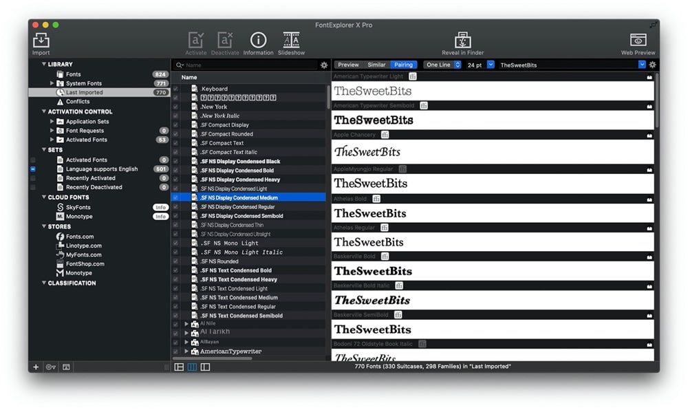 best font management mac free