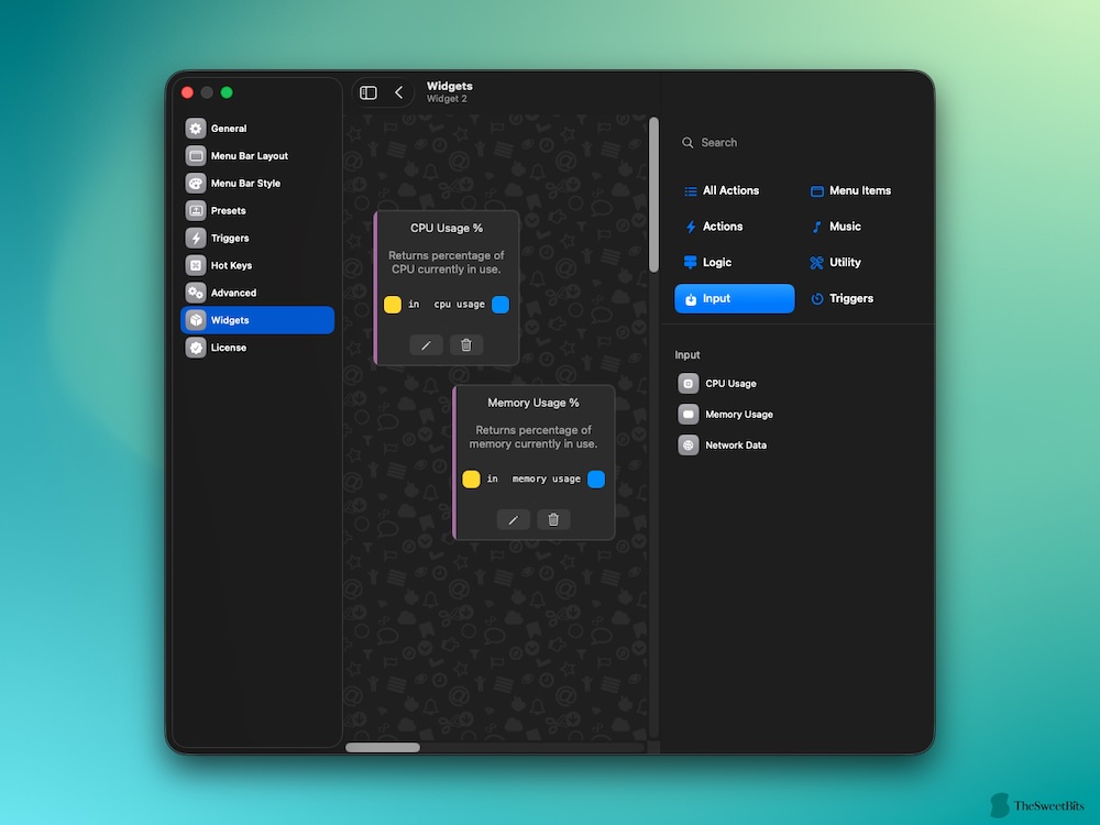 bartender menubarwidgets