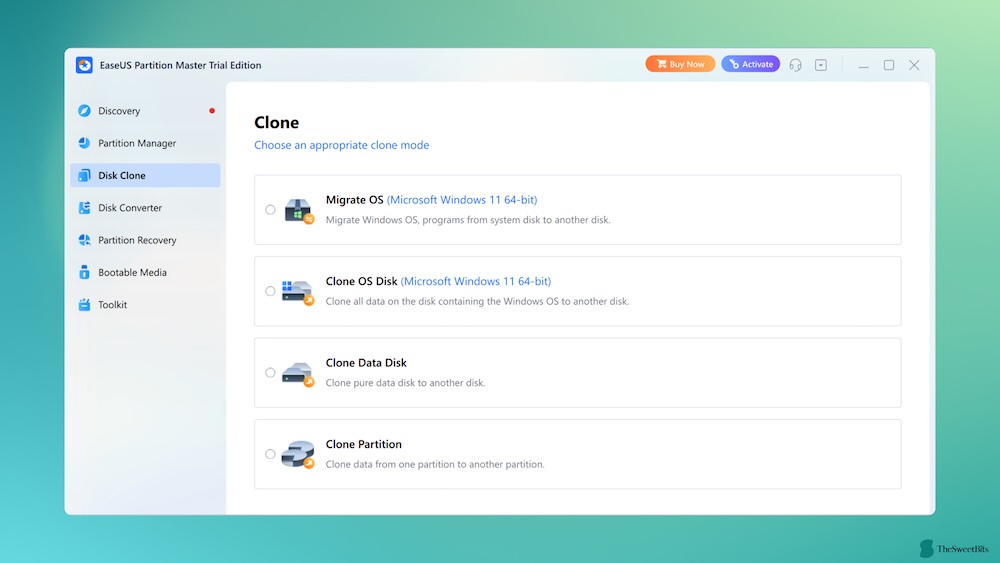 easeus partitionclone