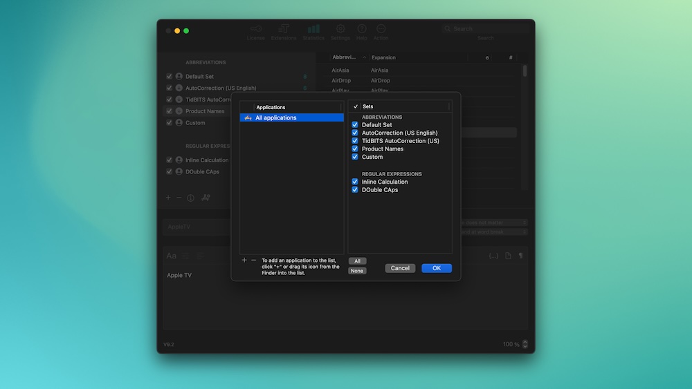 typinator applications