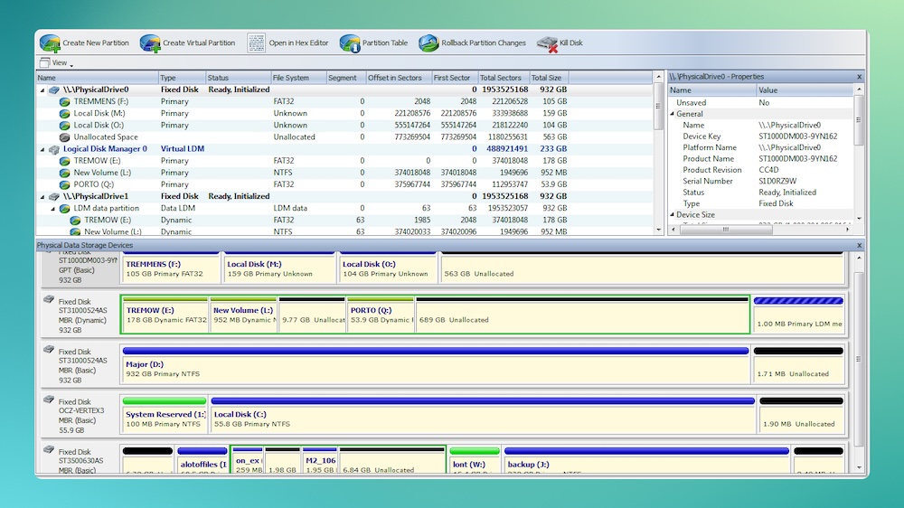 active partition