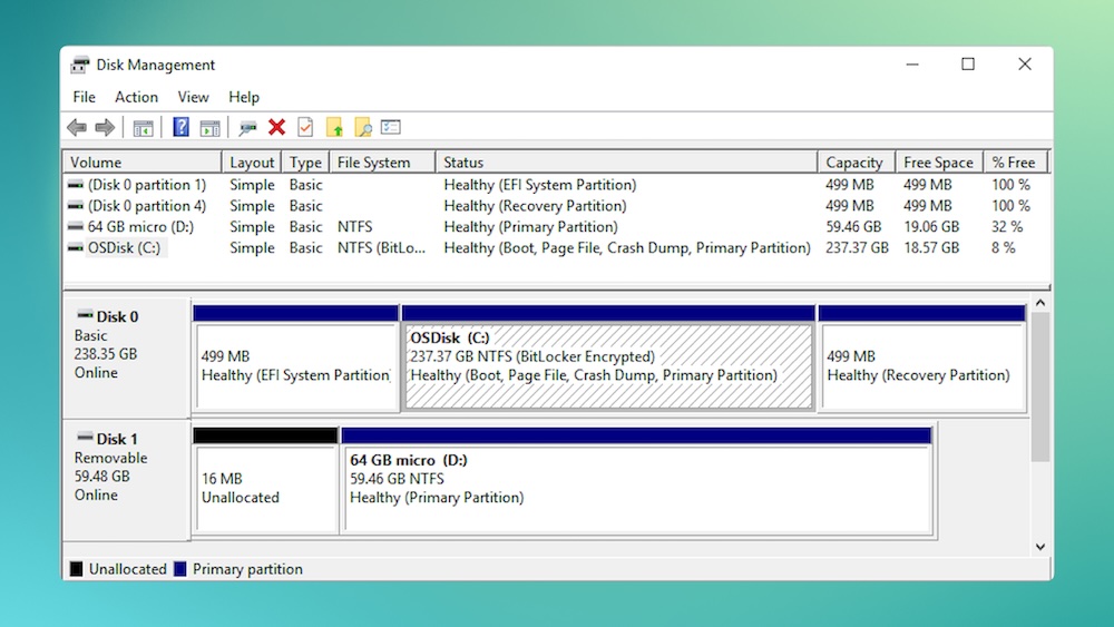 diskmgmt partition