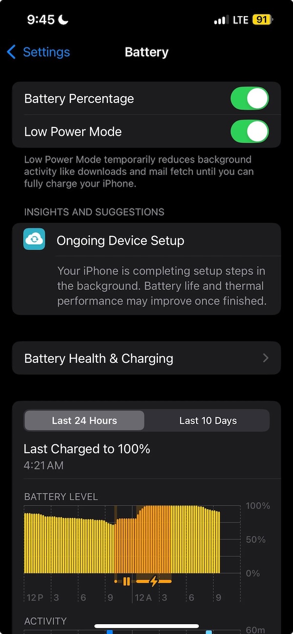 ios battery