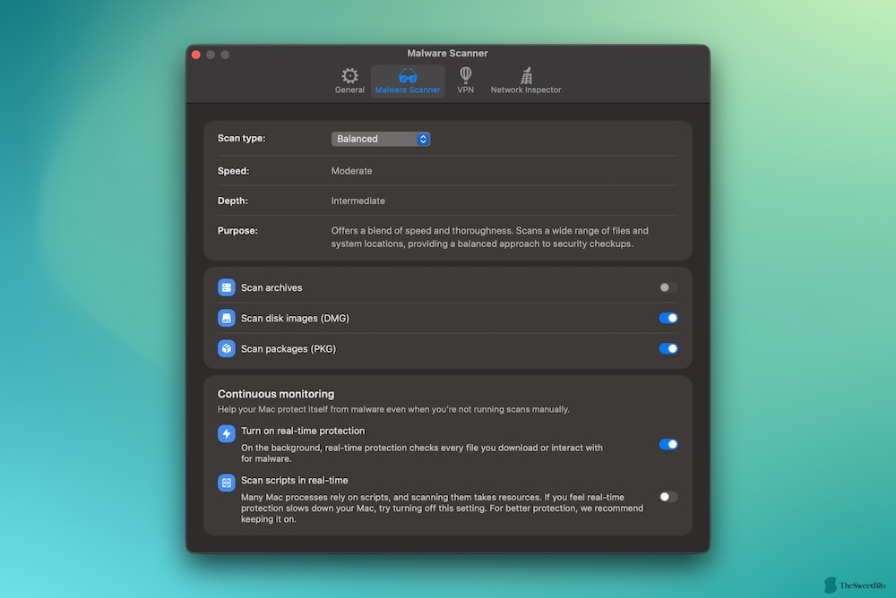 moonlock scannersetting