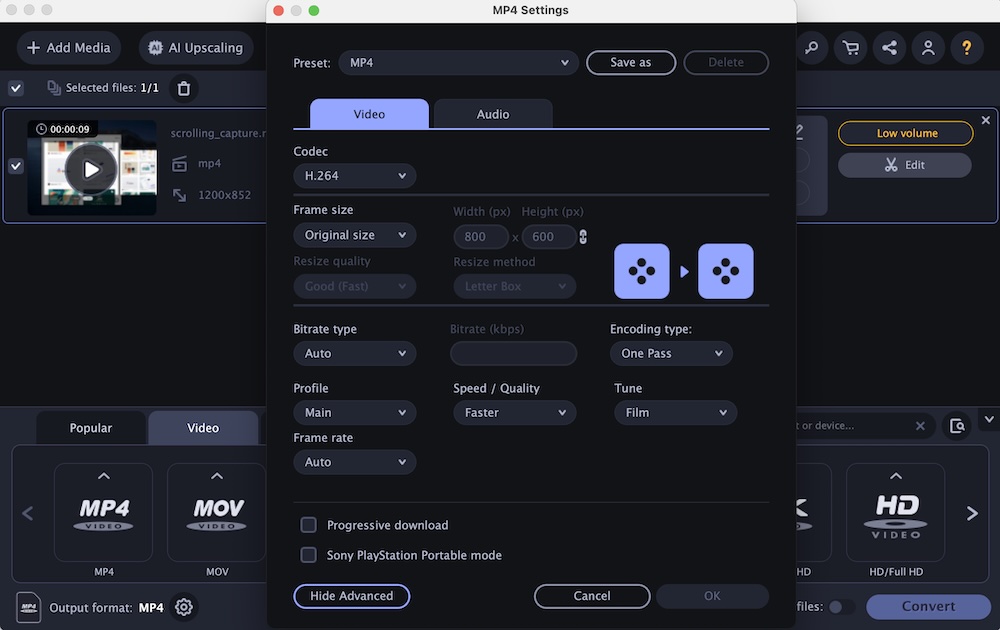 movavivc settings