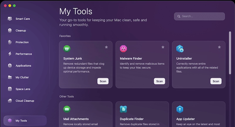 cleanmymac mytools