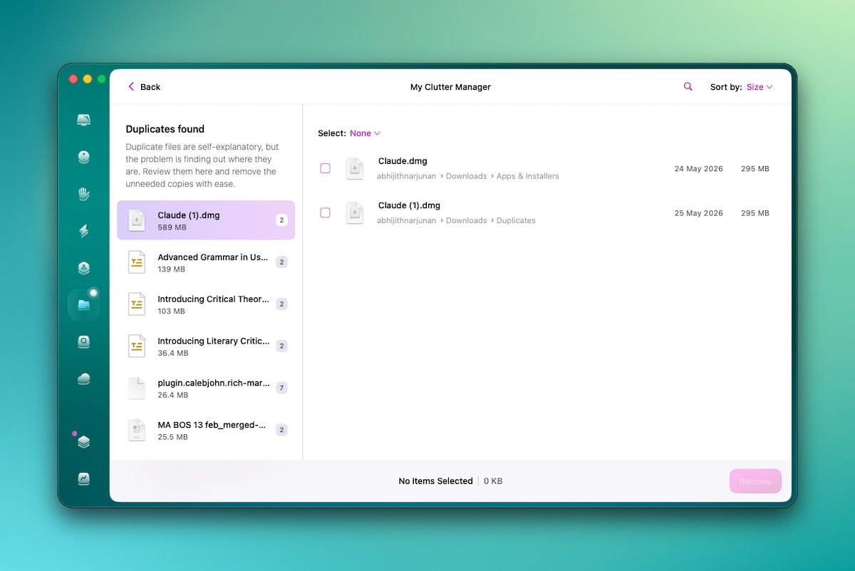 cleanmymac duplicatefind