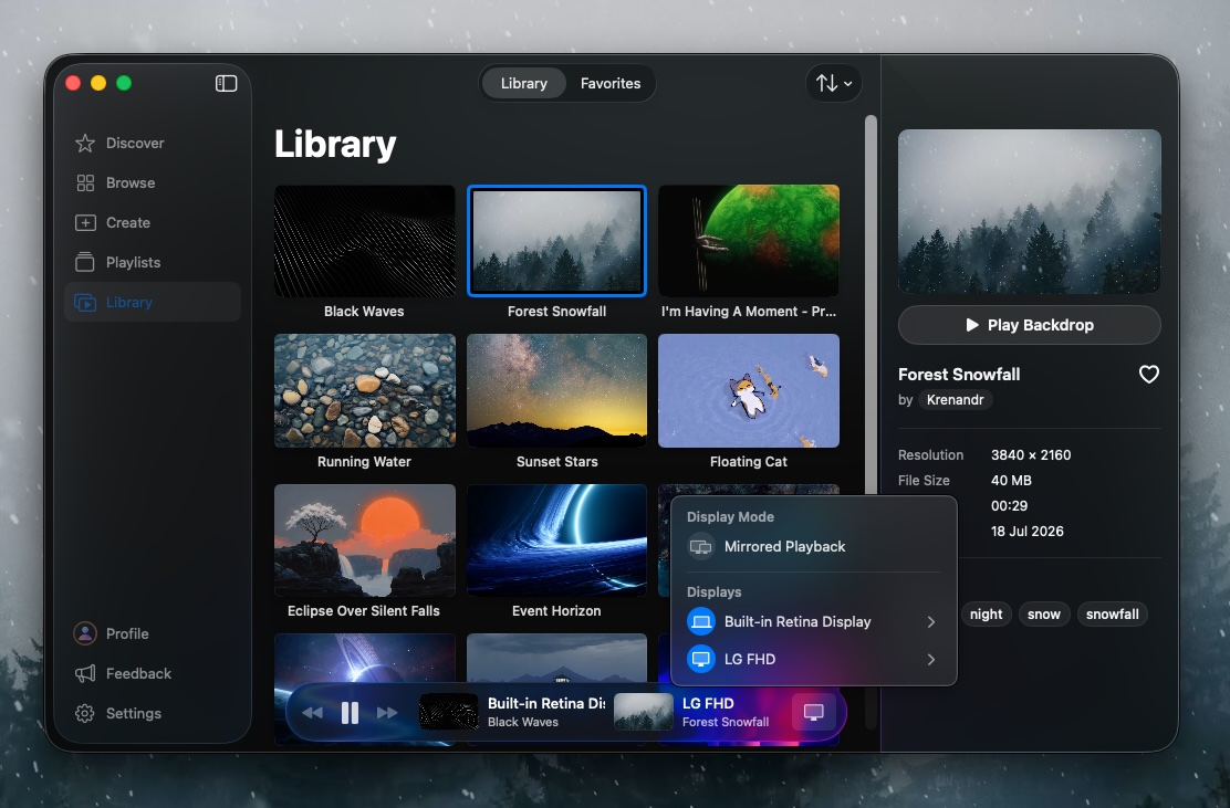 backdrop library