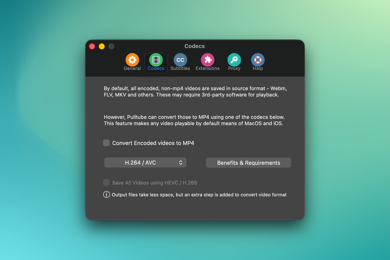 pulltube codes