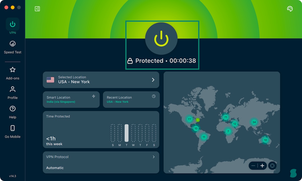 expressvpn protected